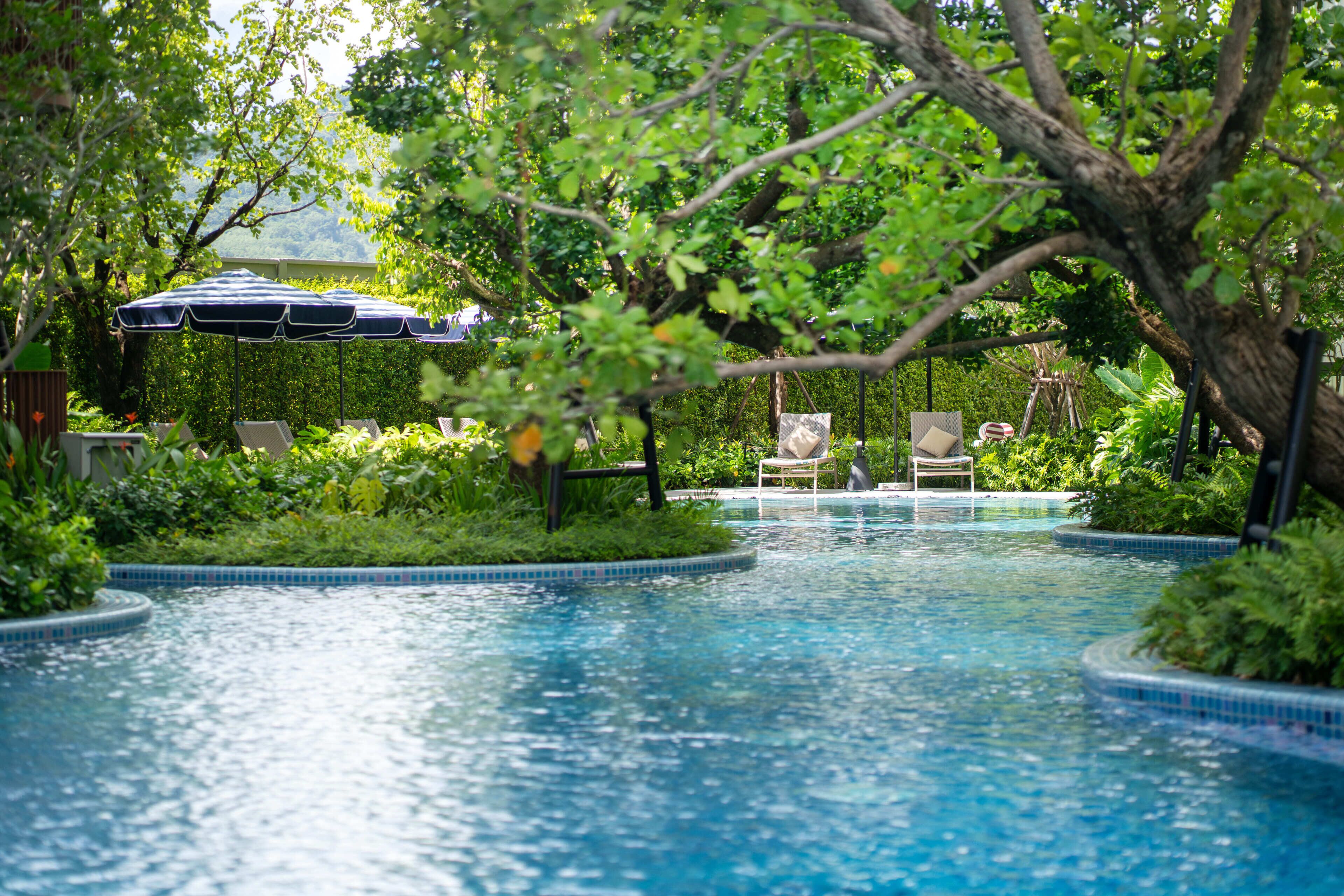 3 outdoor pools