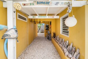 Property grounds - Welcome to Kas Blou, your breezy, blue-accented island escape at Barefoot Apartments in Kralendijk, Bonaire.<br>This cozy one-bedroom studio offers authentic Caribbean charm, great value, and a peaceful location just a short walk from everything. (Kralendijk)