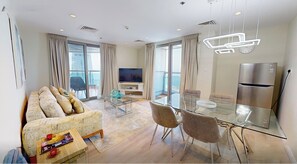 Interior - Modern 1-Bedroom Apartment with Balcony-Waterfront-High floor (Dubai)