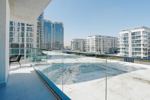 Deluxe Apartment, Balcony, Lagoon View | Balcony - District One Residences - MBR  (Dubai)