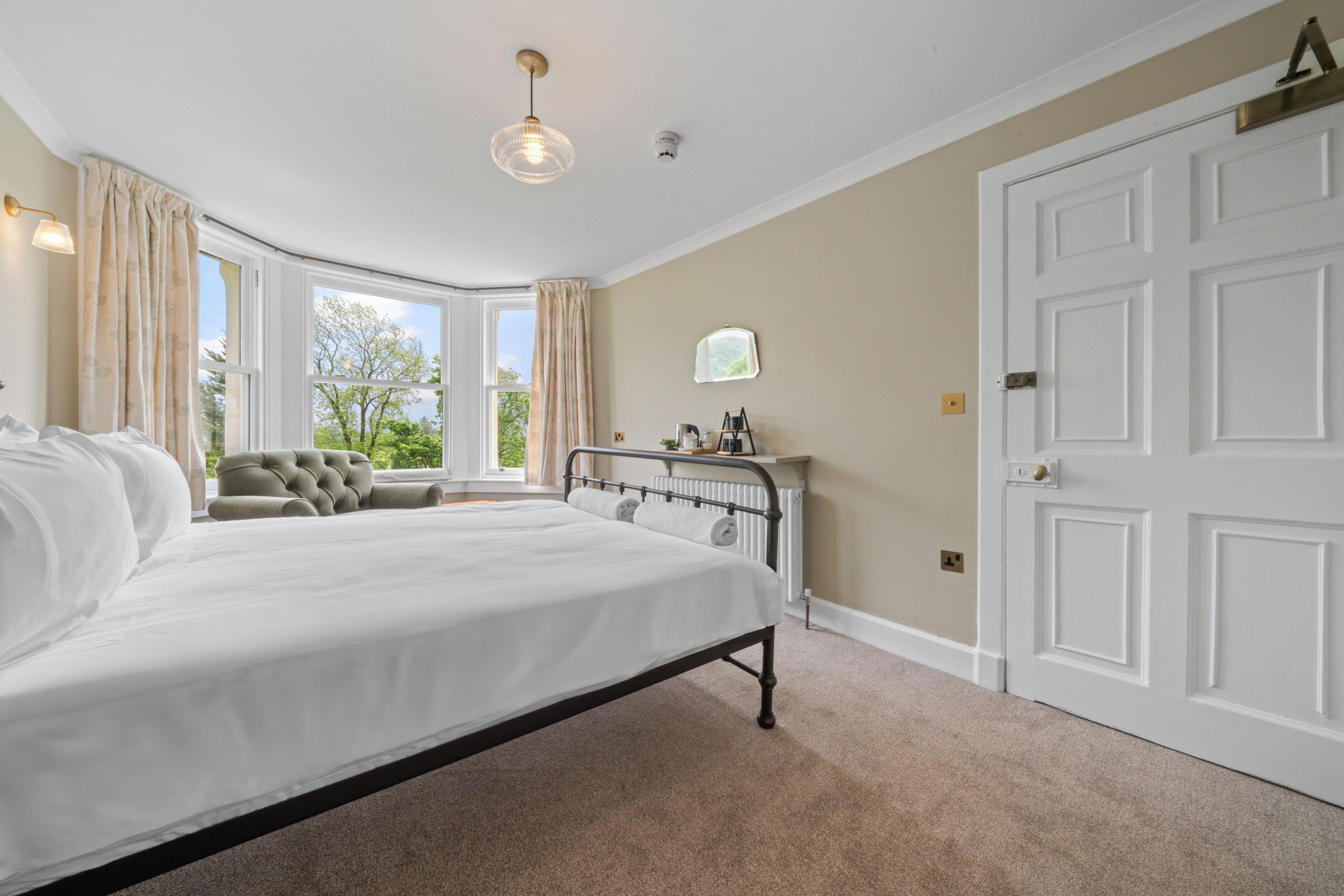 Quarto casal, vista para a montanha (Tiree)