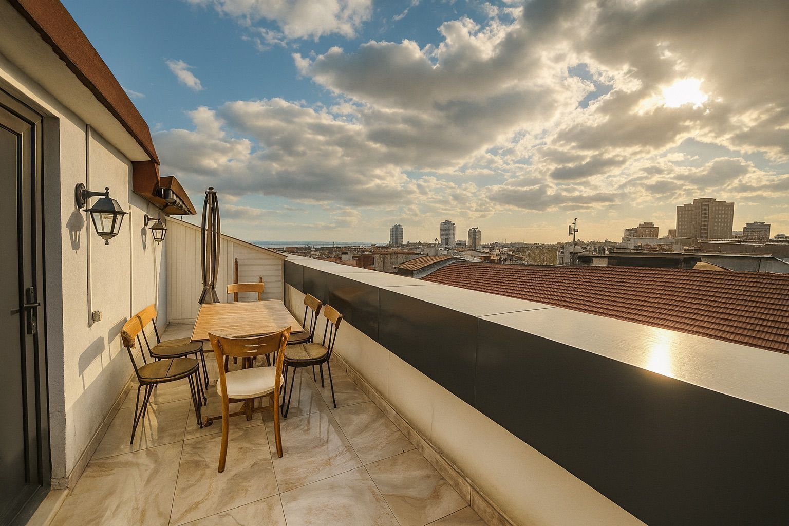 华丽公寓, 2 间卧室, 城市景观 | 办公桌、笔记本电脑工作区、免费 WiFi