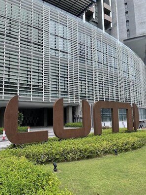 Voorkant van accommodatie