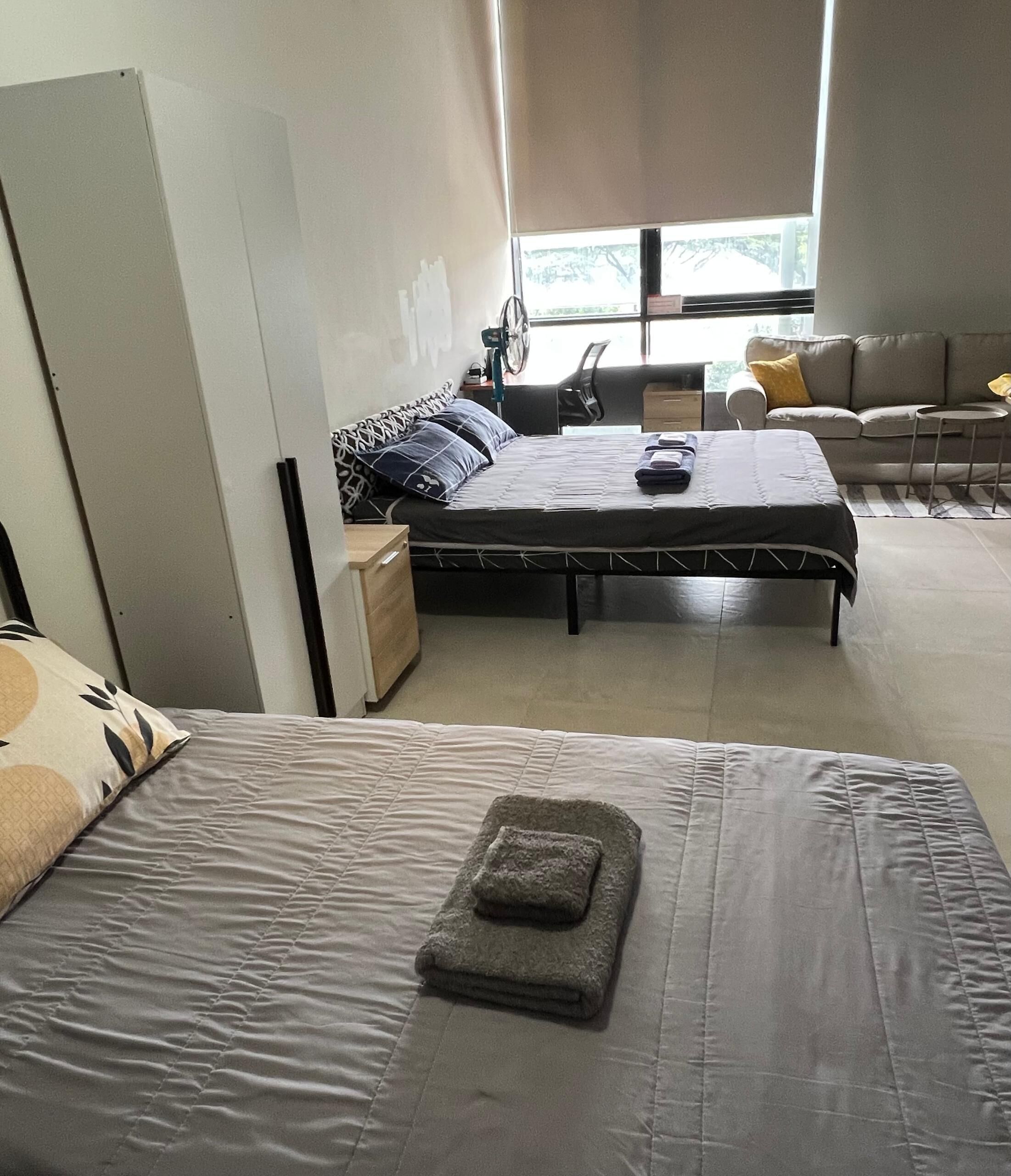 Family Studio, Kitchenette, Garden View | Minibar, individually decorated, individually furnished, desk