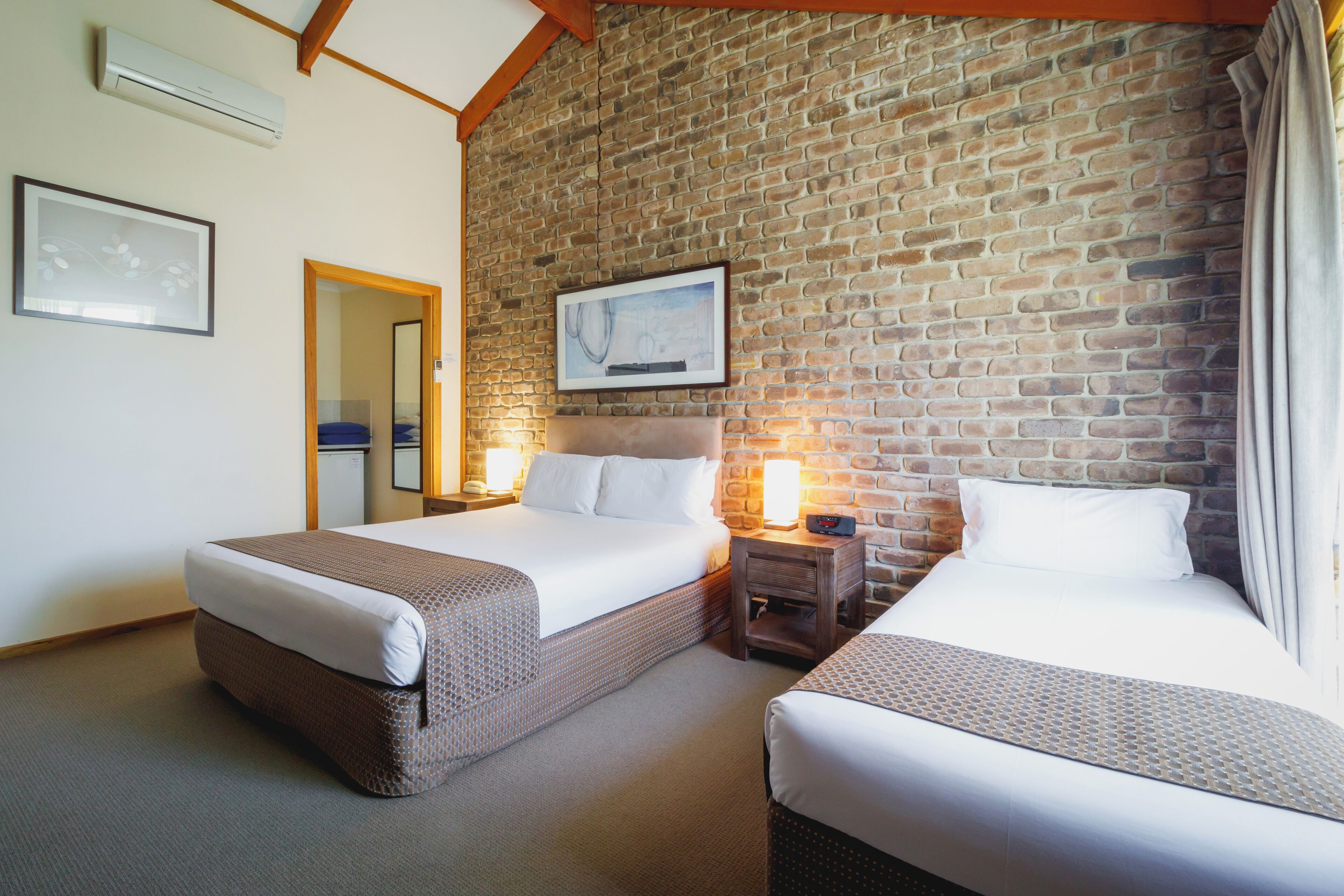 Blackout drapes, iron/ironing board, free WiFi