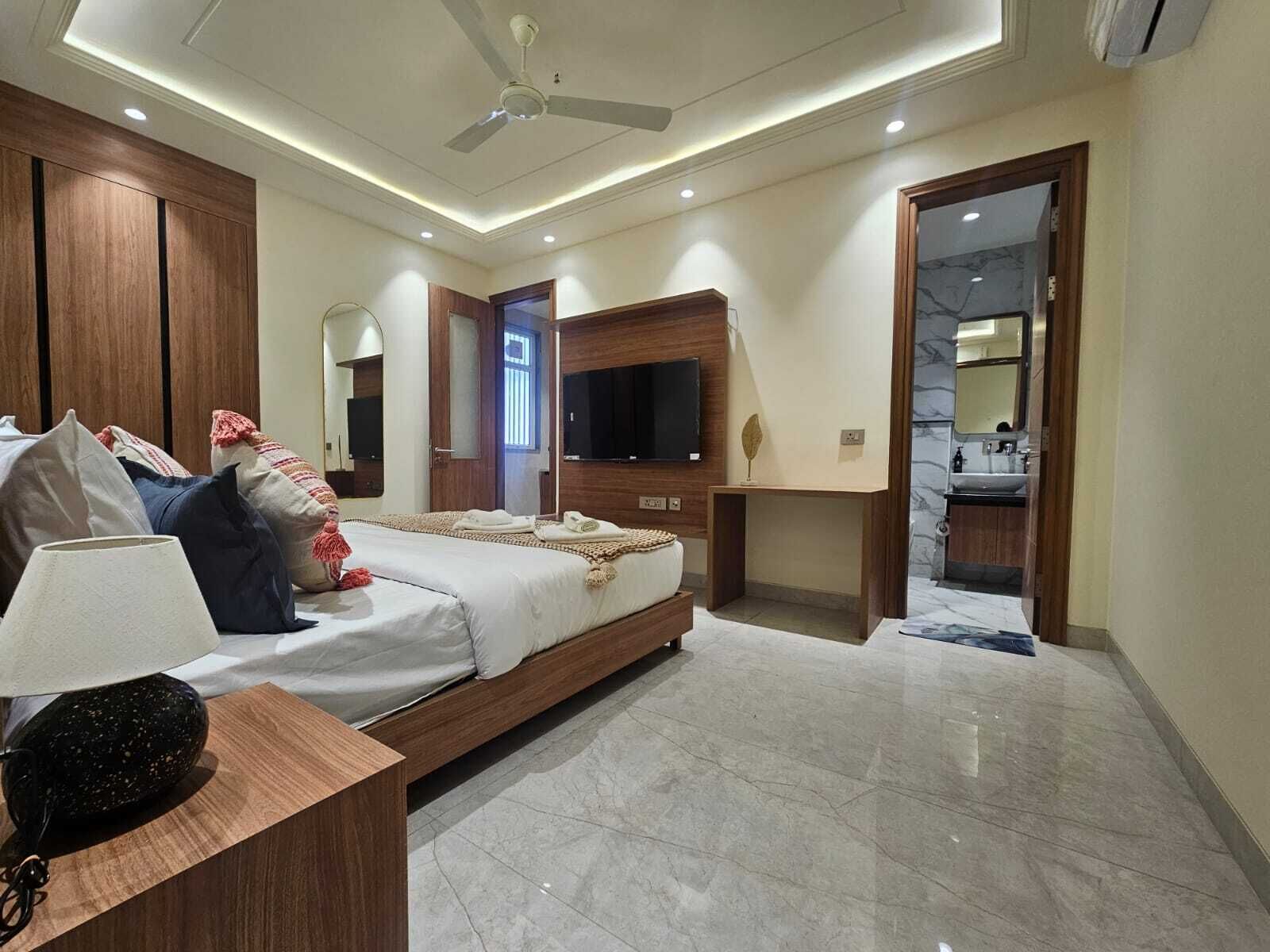 Estúdio luxo, 1 cama King | Roupas de cama de algodão egípcio, roupas de cama premium
