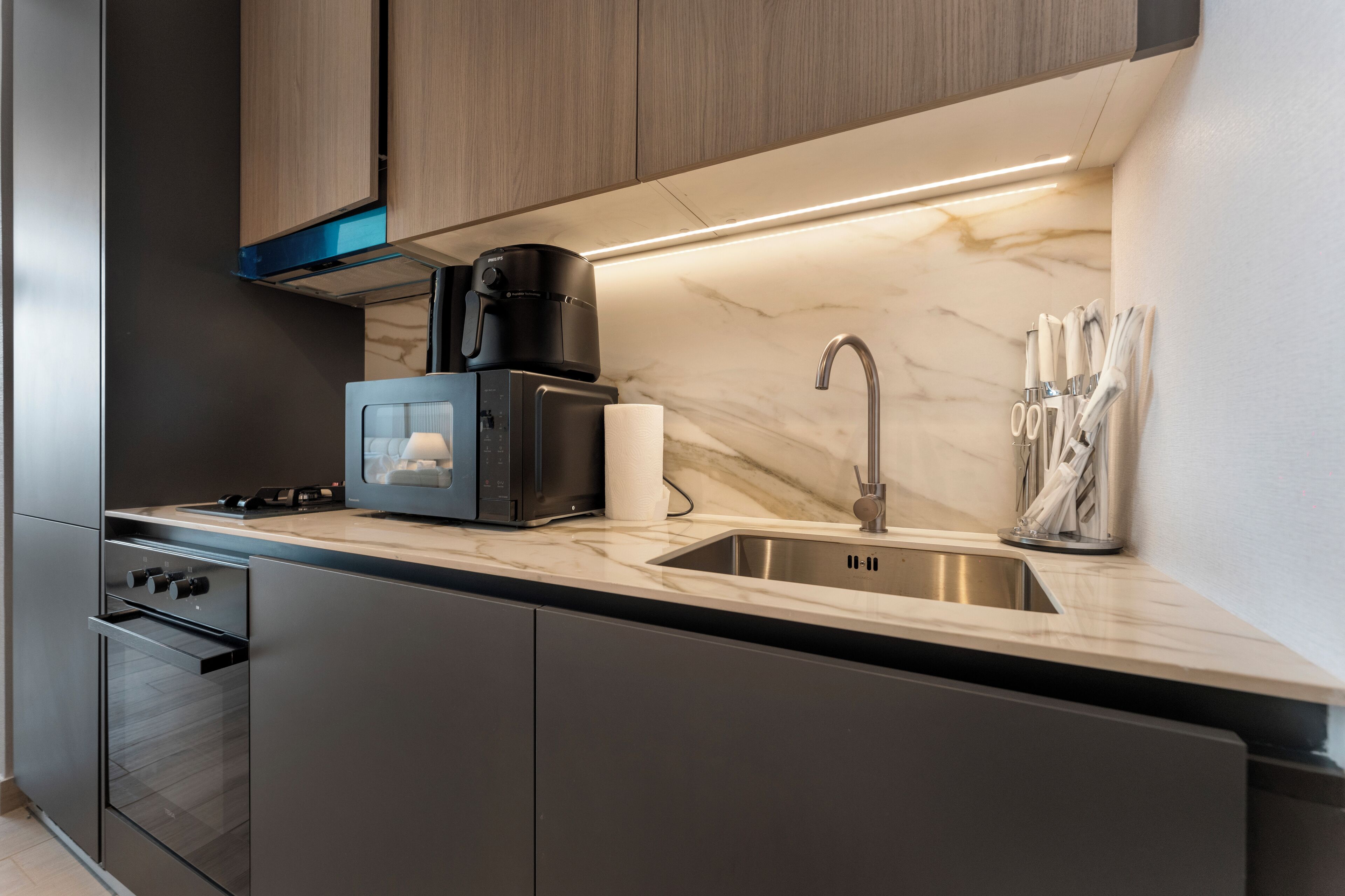 Estúdio superluxo, vista para o pátio | Cozinha privada