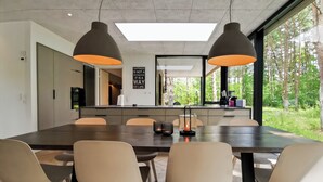 House, 4 Bedrooms, Patio, Garden View | Dining room - Modern Holiday Home on Læsø, Style, Space, and Scandinavian Charm (Læsø)