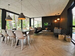House, 4 Bedrooms, Patio, Garden View | Dining room - Modern Holiday Home on Læsø, Style, Space, and Scandinavian Charm (Læsø)