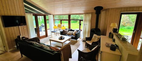 Maison, 3 chambres, fumeur, patio | Salle de séjour