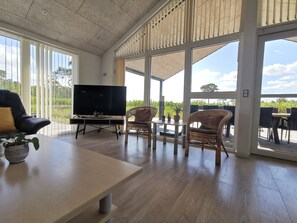 House, 4 Bedrooms, Accessible, Smoking | Living room - Panoramic Views and Luxurious Comfort on Læsø Island and Sleeps up to 16 Persons (Læsø)