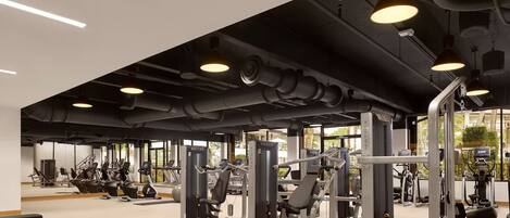 Energize your day in the spacious gym with modern equipment.