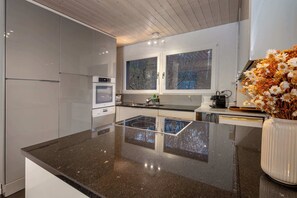 Fridge, oven, stovetop, dishwasher