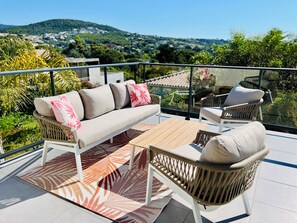 Property grounds - Villa Livia swimming pool, Beach 500 m, sea view (Albitreccia)