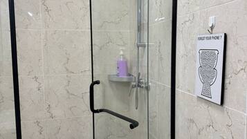 Towels, soap, toilet paper