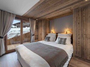 3 bedrooms, free WiFi, bed sheets - Megève: Luxury apartment 115m², 6 pers, ski-in, Wifi (Megève)