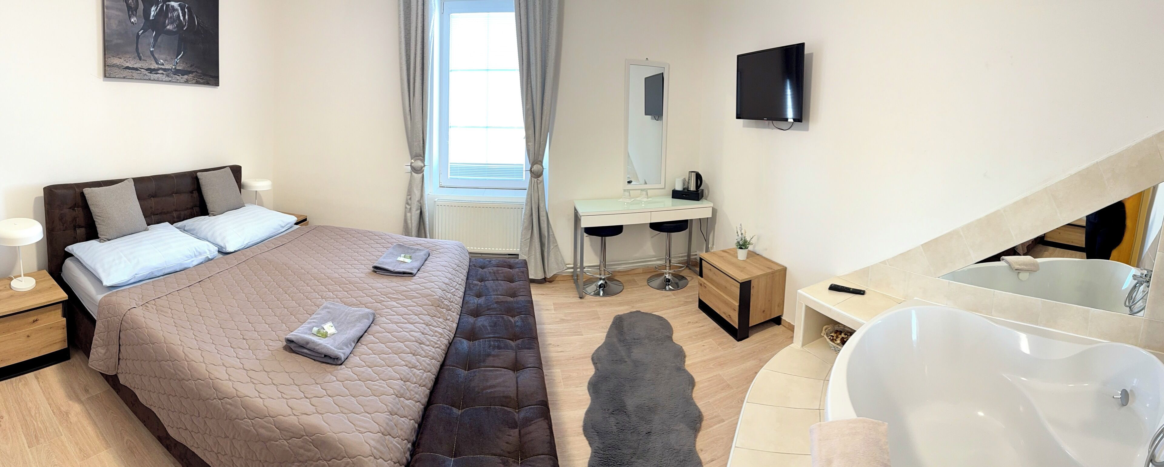 Quarto casal, banheiro privativo | Wi-Fi de cortesia