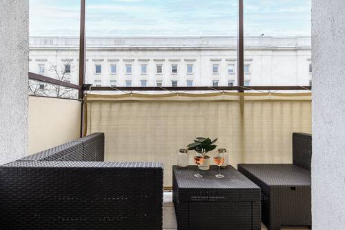 Comfort Apartment, Balcony, Courtyard View | Balcony