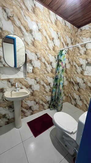 Executive Suite, Private Bathroom, Ground Floor | Bathroom | Shower, free toiletries, towels, soap - Vale das Rainhas Pousada Santo Amaro BA (Santo Amaro)