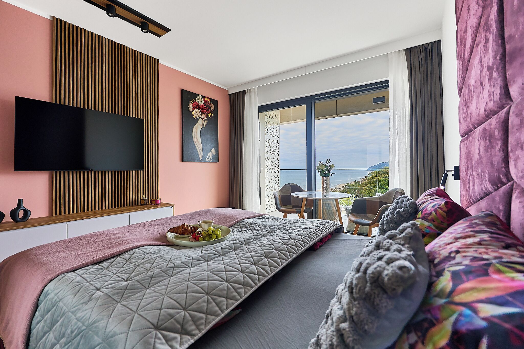 Deluxe-studiolejlighed - balkon - havudsigt | Strygejern/strygebræt, gratis Wi-Fi