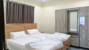 2 slaapkamers, een strijkplank/strijkijzer, wifi, beddengoed