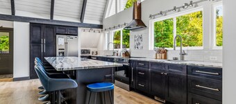 River-View A-Frame | Hot Tub + Fenced Yard + PingPong + Fire Pit + PlaySet