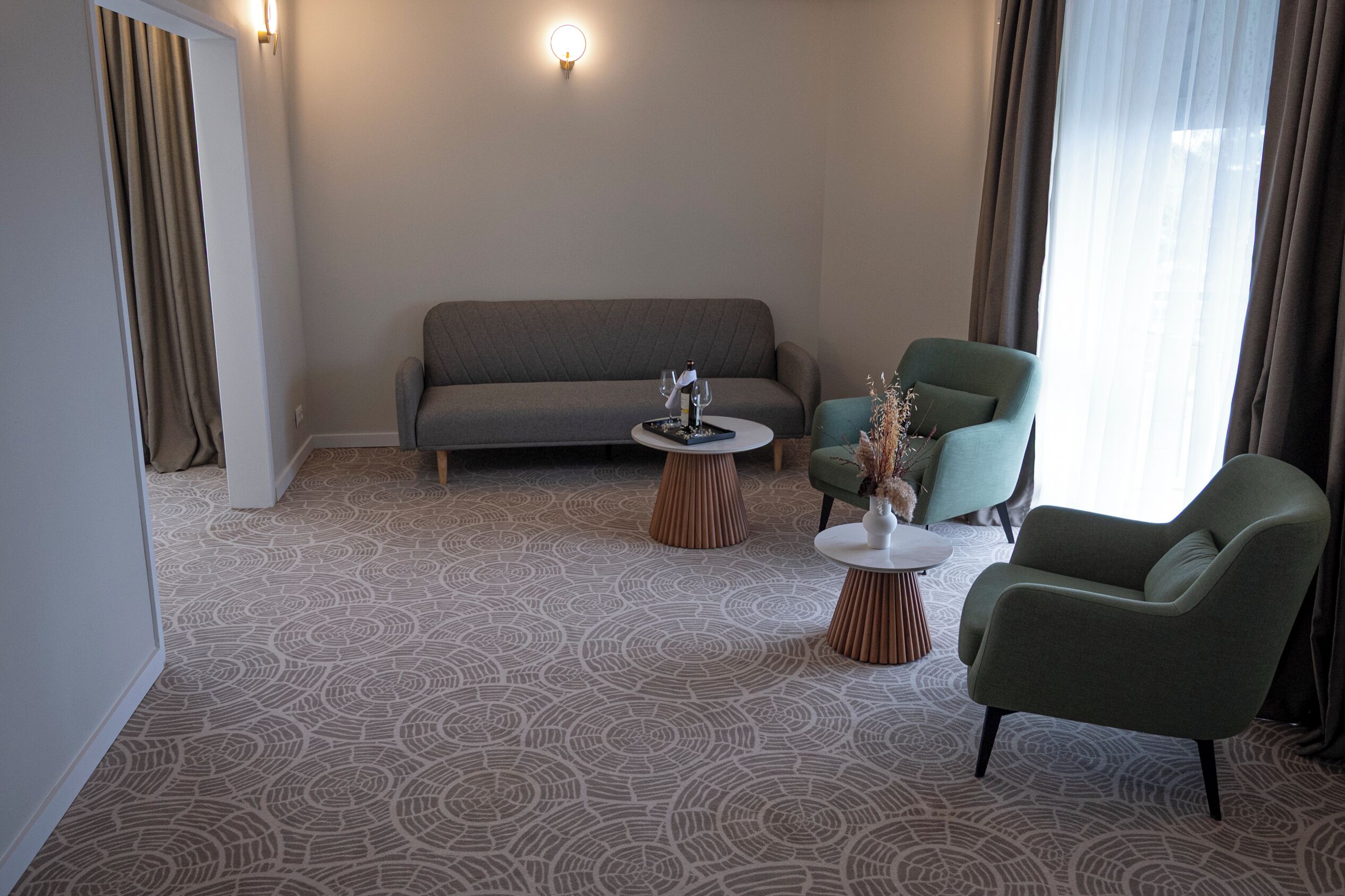 Apartamento Deluxe, balcón, vistas a la ciudad | Zona de estar