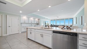 Fridge, microwave, oven, stovetop - Beachfront 3BR, Lazy River/Slide! New Rental (Orange Beach)