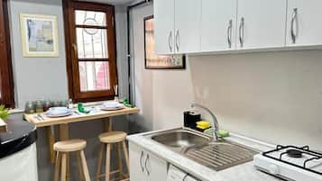 Shared fridge, microwave, electric kettle