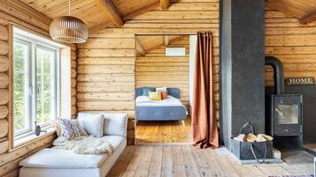 Cabane, 3 chambres, balcon, vue jardin | 3 chambres