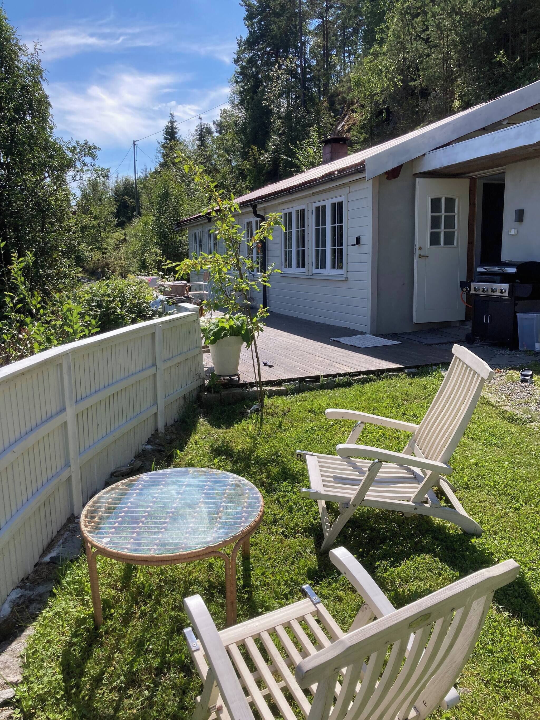 Hytte, 3 soverom, balkong, hageutsikt | Hage