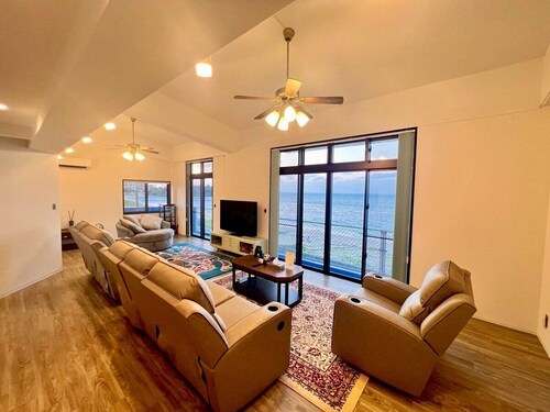 SEA BASE Onna | Stunning Beachfront | Private Cottage with Ocean & Sunset Vie...