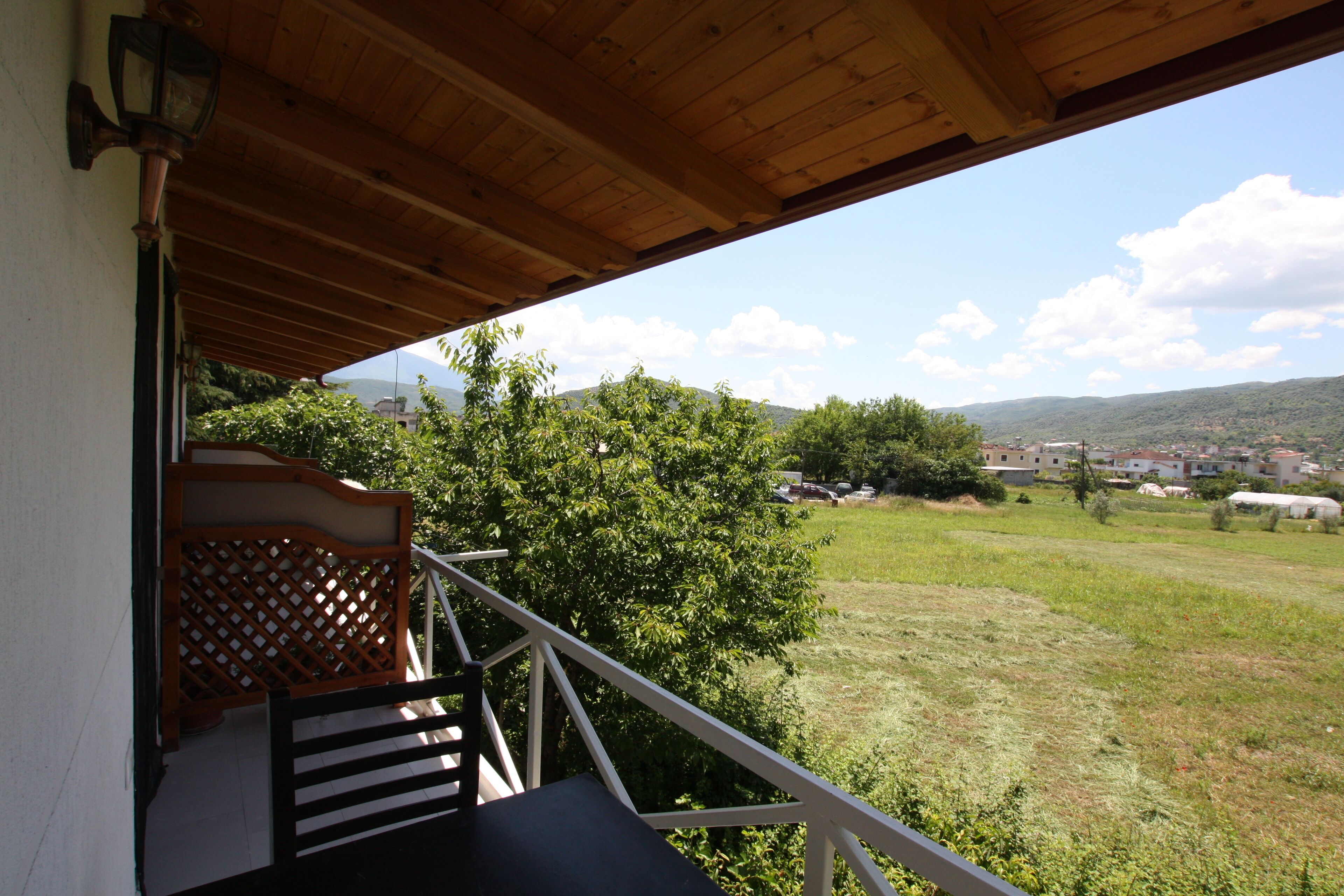Habitación con 2 camas individuales, vista a la montaña | Terraza o patio