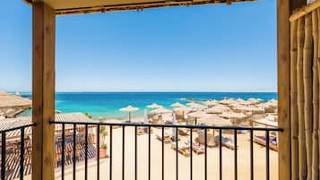 Superior Double or Twin Room, Balcony, Beach View | Terrace/patio
