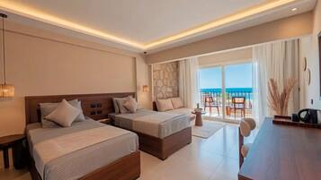 Superior Double or Twin Room, Sea View | In-room safe, desk, blackout drapes, free WiFi