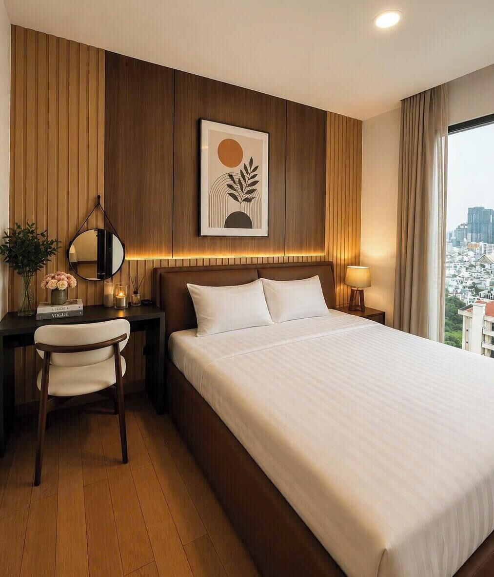 Appartement Deluxe, 3 chambres, accès piscine, vue ville