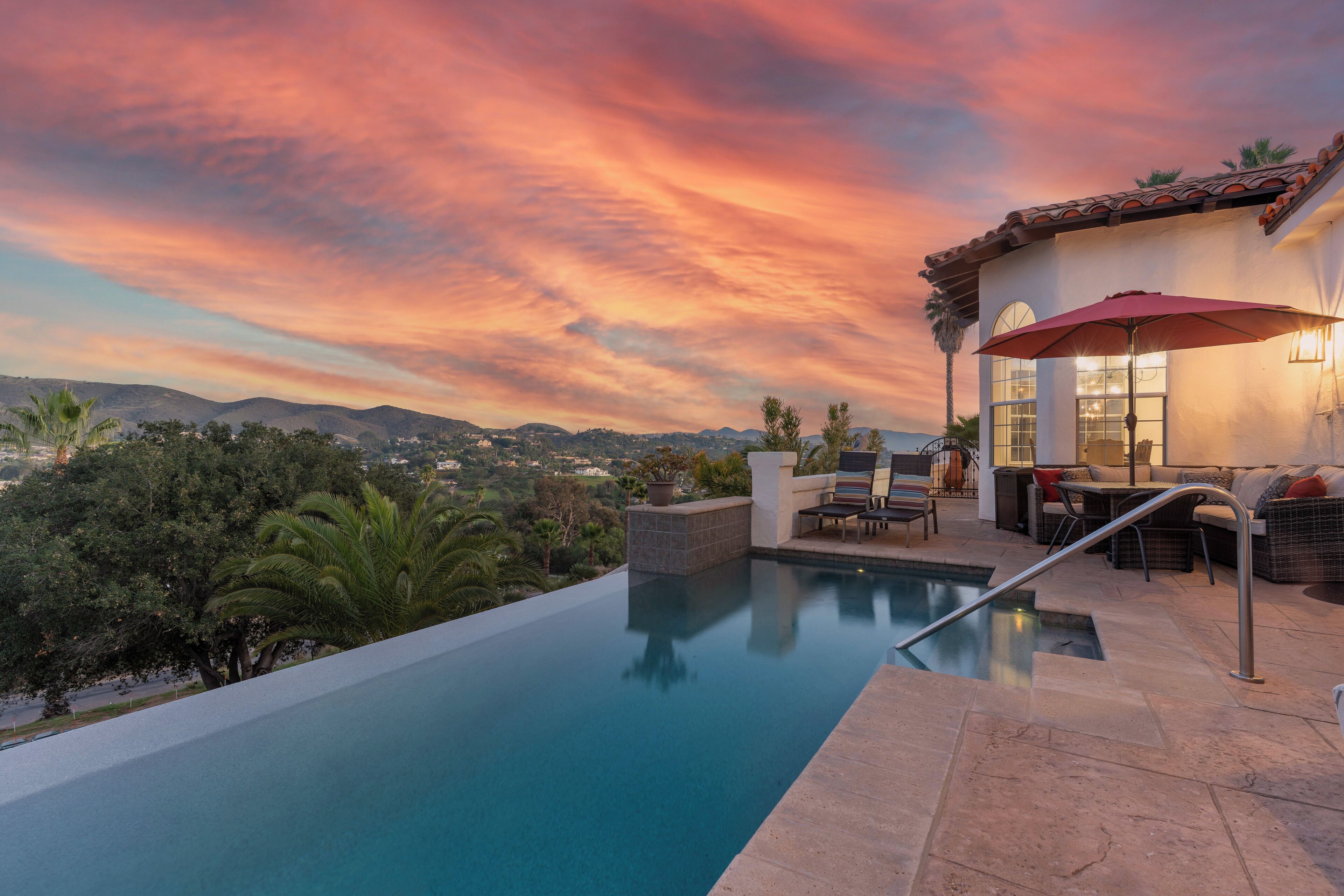 Piscina externa, piscina aquecida