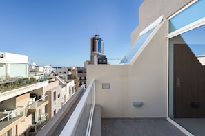 Penthouse, City View | Terrace/patio - Stylish Penthouse - Terrace near Spinola (St. Julian's)