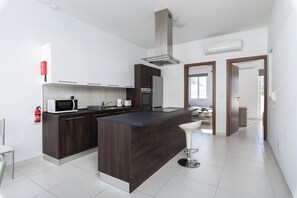 Penthouse, City View | Private kitchen | Electric kettle, toaster - Stylish Penthouse - Terrace near Spinola (St. Julian's)