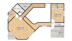 Floor plan - Spacious detached house with BBQ and 1 minute walk to the ocean* 4LDK with 4 parking spaces*. (北中城村美崎)