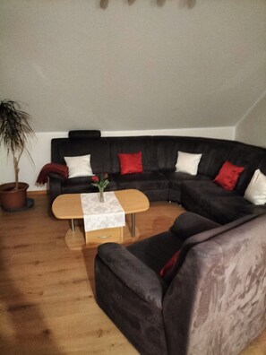 Fernseher, DVD-Player, Stereoanlage