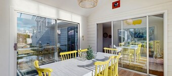 Inviting coastal home w/ yard:  walk to beach, town & train