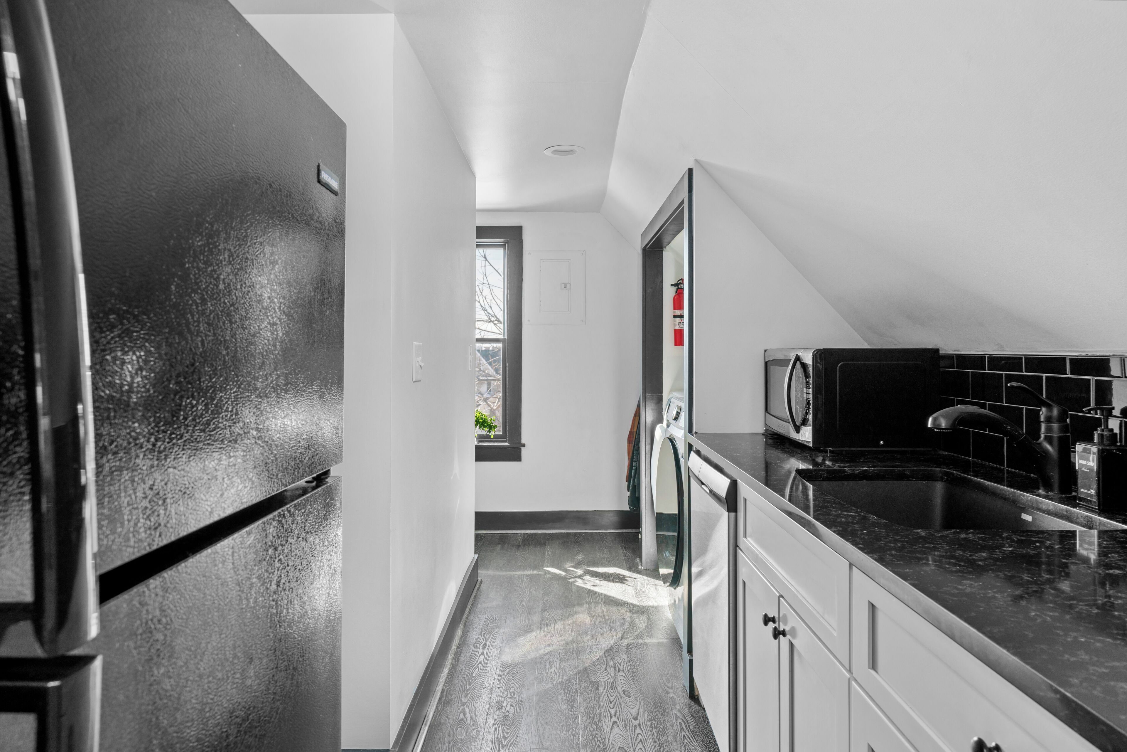 Microwave, oven, stovetop, dishwasher
