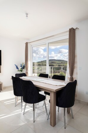 Apartment, Garden View | Dining - Sunlit Modern Home Country Views Xemxija (St. Paul's Bay)