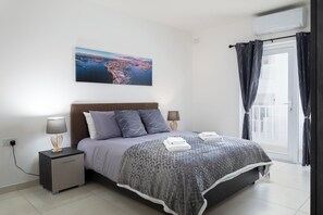 Apartment, Garden View | Blackout curtains, iron/ironing board, free WiFi - Sunlit Modern Home Country Views Xemxija (St. Paul's Bay)