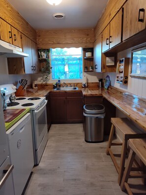 Microondas, horno, placa de cocina, lavavajillas