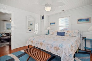 Iron/ironing board, Internet, bed sheets - Caretta Caretta: Second Row with Porch Perfect for Sunbathing (Oak Island)