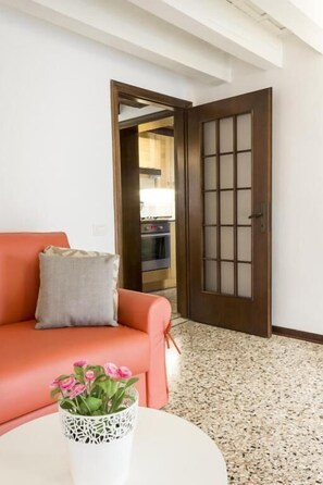 Appartement Supérieur, vue canal | Coin séjour