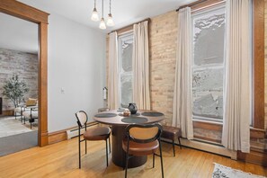 Dining - Downtown View - River Street Lofts | Lake Michigan (Elk Rapids)