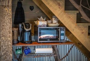 Interior - A-frame cabin - Low level with private entrance . No guests live  above you .  (Canton)